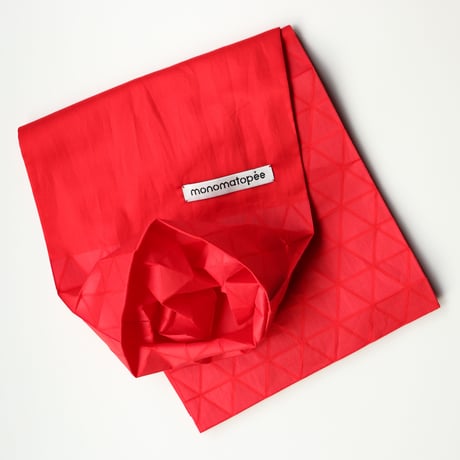 marumasu/折り紙スカーフ-ORIGAMI SCARF monomatopee/red