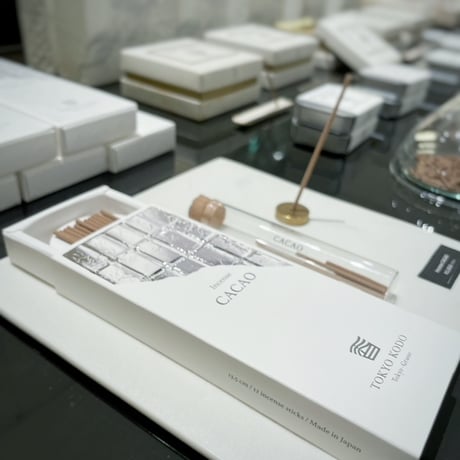 【東京香堂】お香 -Incense CACAO (真鍮製香立て付）by TOKYO KODO
