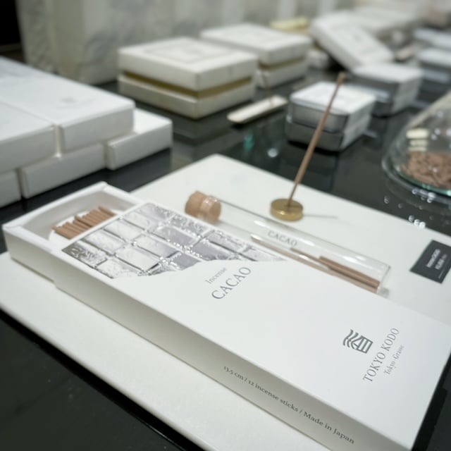 東京香堂】お香 -Incense CACAO (真鍮製香立て付）by TOKYO KODO