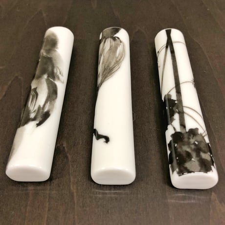hakuji/カトラリーレスト_花ズッキーニ/porcelain cutlery rest-Zucchini Flower