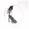 hakuji 白磁中皿 -オーニソガラム |White Porcelain plateM-Ornithogalum