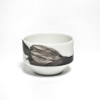 hakuji 白磁 酒杯 -花ズッキーニ|White Porcelain Sake Cup -Zucchini Flower