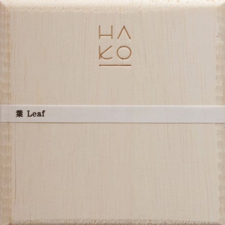 HA KO /葉っぱのお香  6枚　箱入皿付/Paper Incense  6pcs with Ceramic Tray