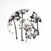 hakuji 白磁中皿 -八つ手 |White Porcelain plate M-Japanese Aralia