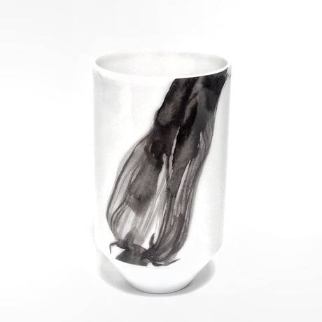 hakuji 白磁 麦杯 -花ズッキーニ|White Porcelain Mugihai/Cup -Zucchini Flowerr