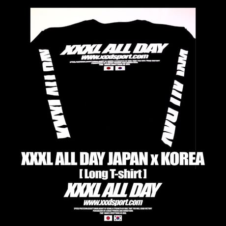''XXXL ALL DAY''JAPAN×KOREA ロングTシャツ