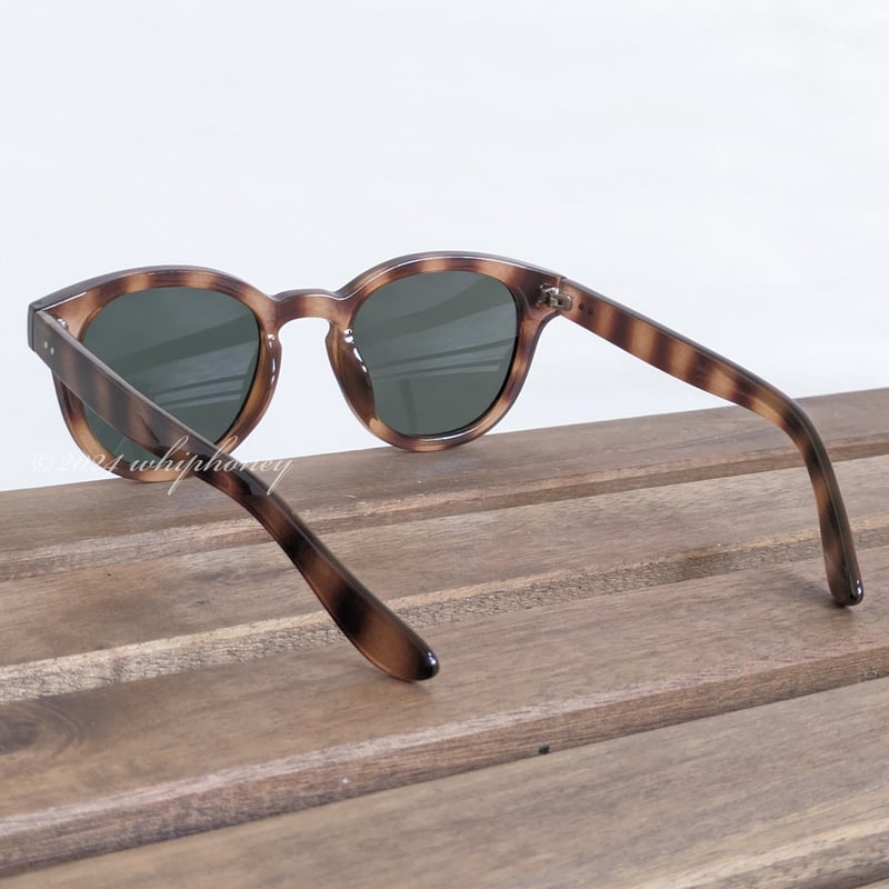 100% サングラス オリーブグリーン ブラウンレンズ シティボストン サングラス デミブラウンフレーム グリーンスモーク