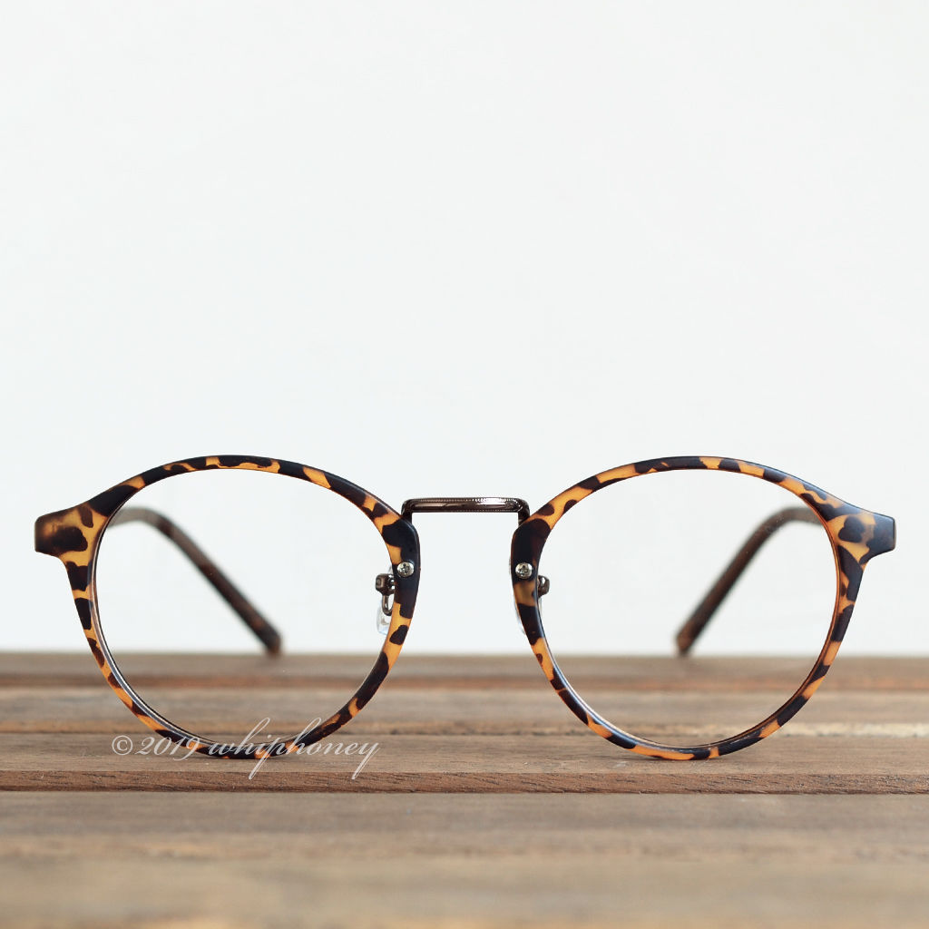 新品 ヴィンテージ ラウンド 丸眼鏡 ほぼ真円 ブラウンデミ (レンズ付き無料) サングラス ラウンドボストンだて眼鏡 マットデミブロンズ フレーム