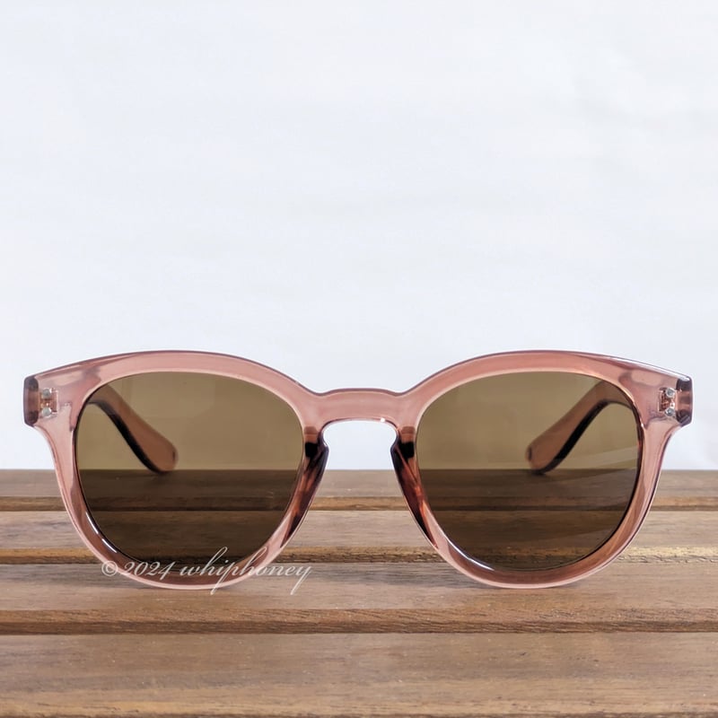 シティ ボストン サングラス クリアブラウンフレーム ライトブラウン