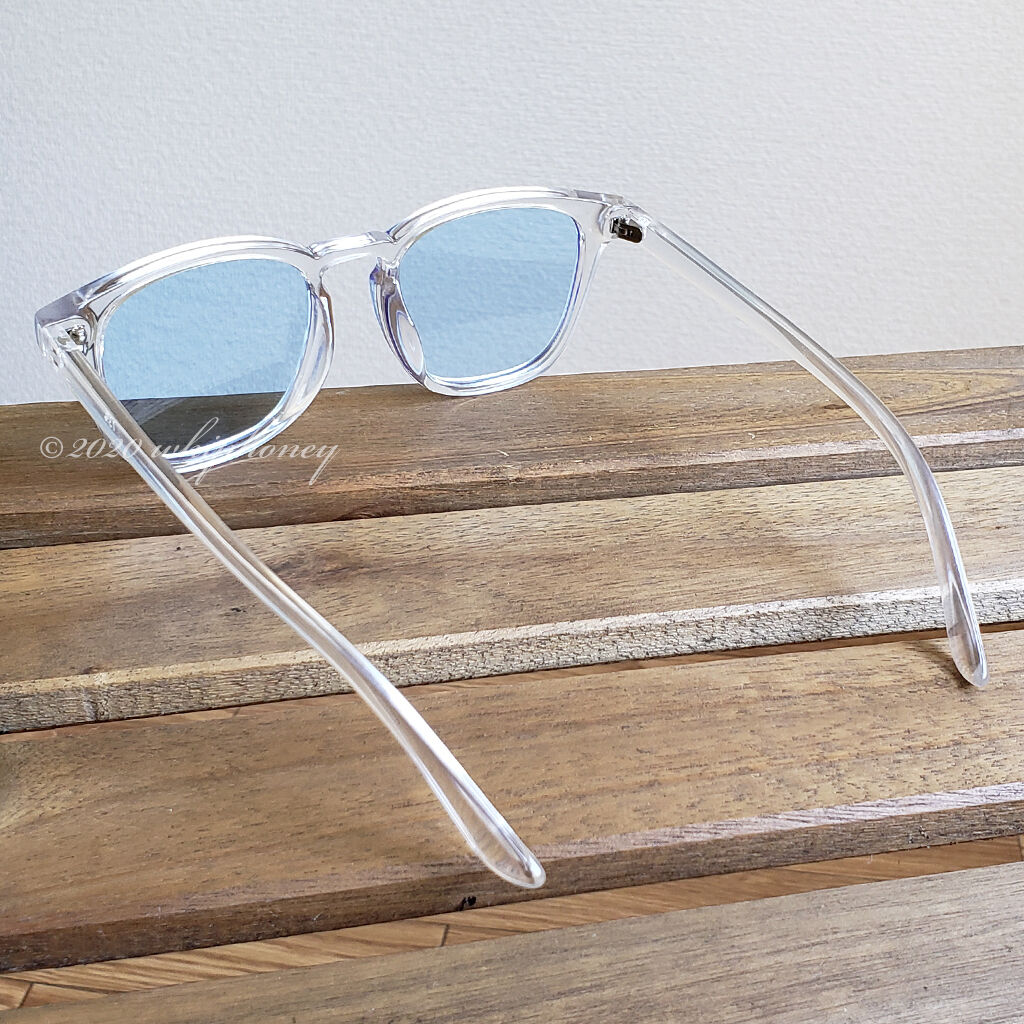 max pittion クリアフレーム ブルーレンズ サングラス 意外な効果で冬コーデが見違える！クリアセル×ブルーレンズサングラス3