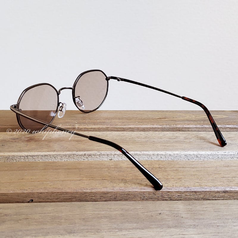 BLANC. ブラウンラウンドサングラス BLANC../ブラン - decora / G.B.Gafas Official Website