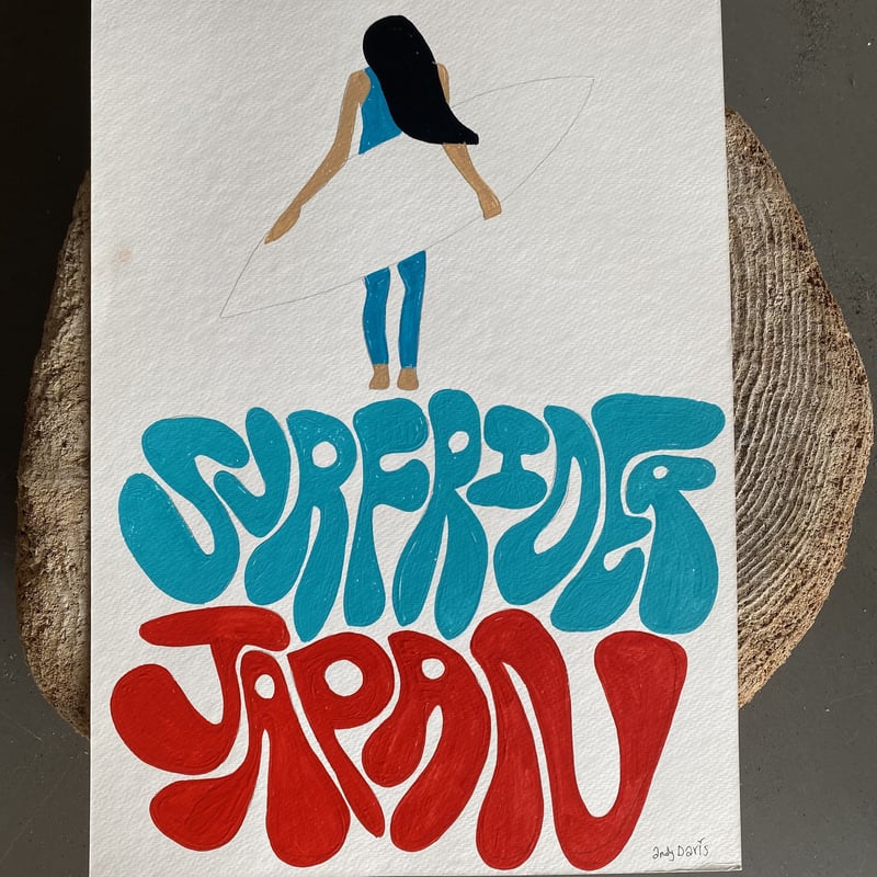 Andy Davis x SFJ ステッカー | Surfrider Foundation J