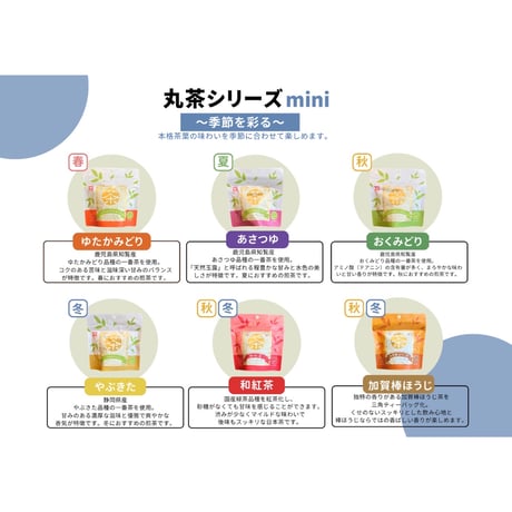 【丸茶シリーズmini】一三四茶おくみどり４ｇｘ５ｐ