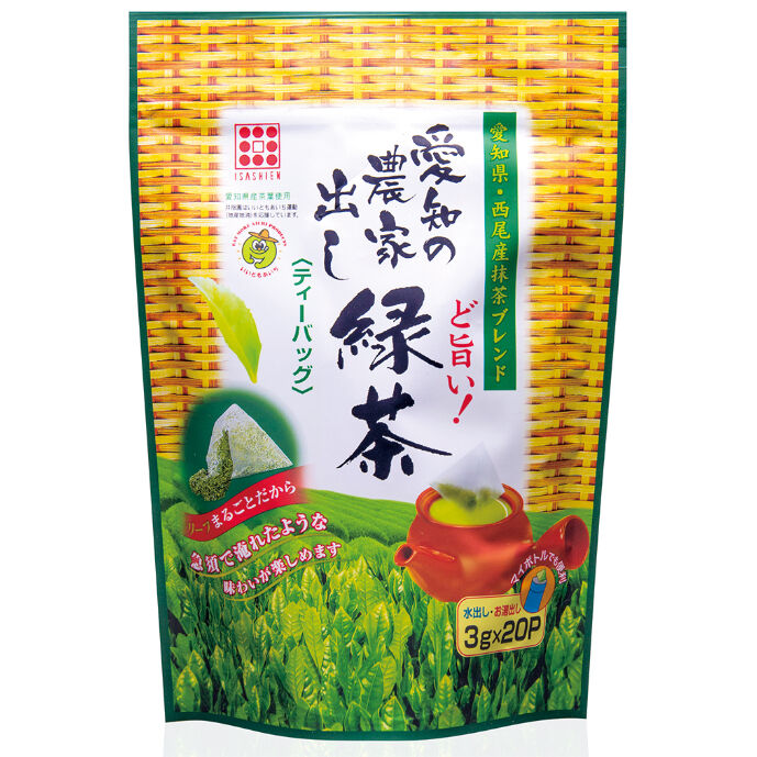 愛知産農家出し緑茶 3g×20p | お茶のいさし園 愛知産農家出し緑茶 3g×20p | お茶のいさし園