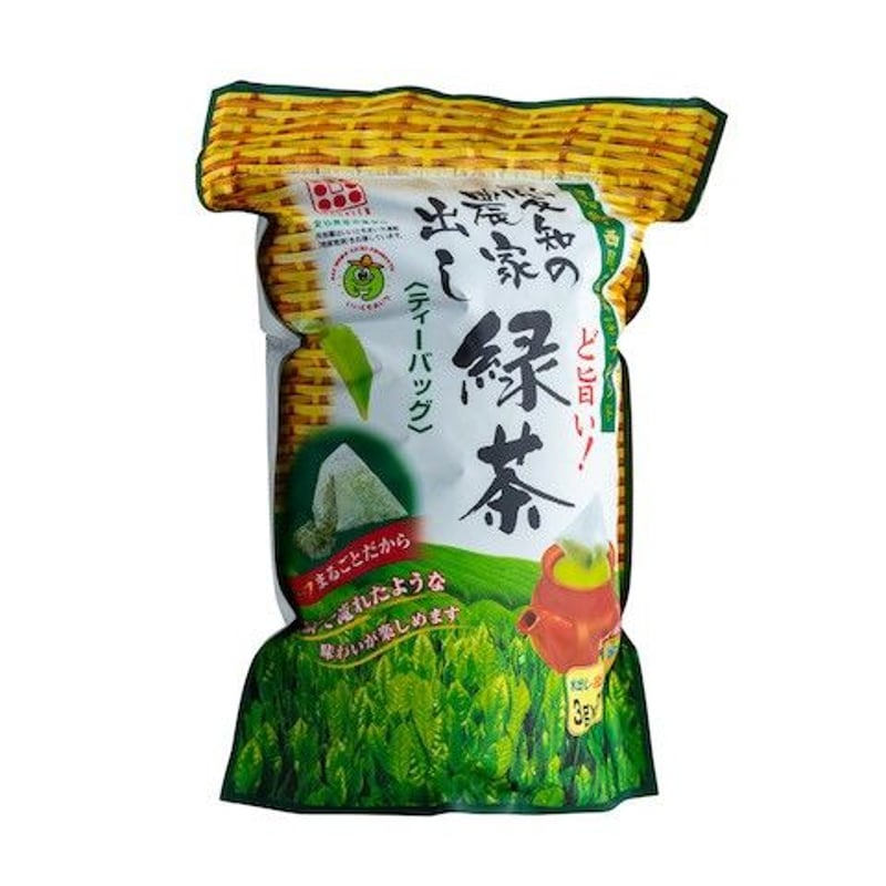 愛知産農家出し緑茶3gリーフ型三角ティーバッグ詰め放題 | お茶の