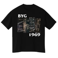"B.Y.G"  S/S tee  #Black