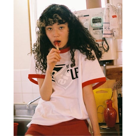 "Roots" S/S tee  - Ringer #Red