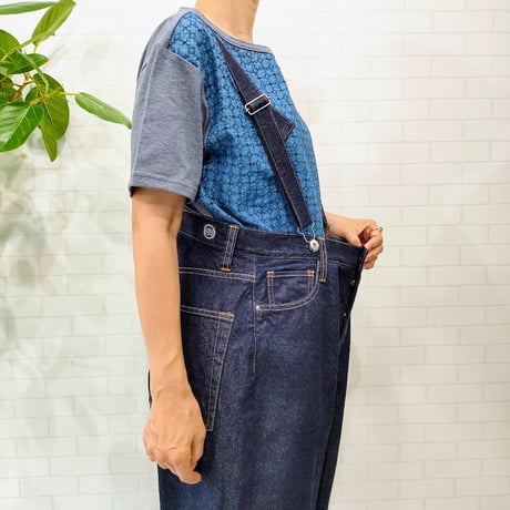 DFLP001-243 サスペンダー付きデニムパンツ