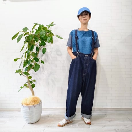 DFLP001-243 サスペンダー付きデニムパンツ