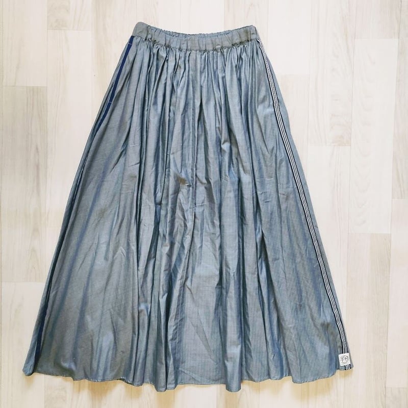 IFLS014-223 左右のライン違い大人のギャザースカート | シロヤ