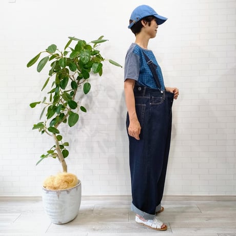 DFLP001-243 サスペンダー付きデニムパンツ