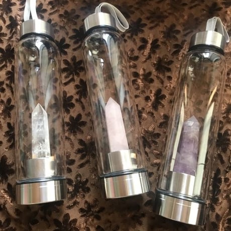 Rose quarts bottle