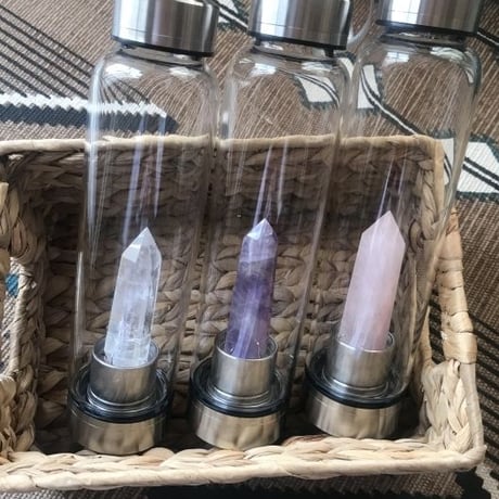 Rose quarts bottle