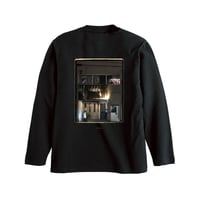 【Our favorite】　PERHAPS × JAZZ BAR ROND［外観］バックプリント ロングスリーブTシャツ