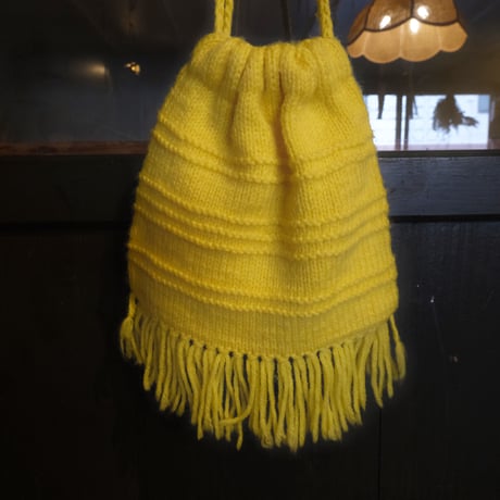 hand knit pochette