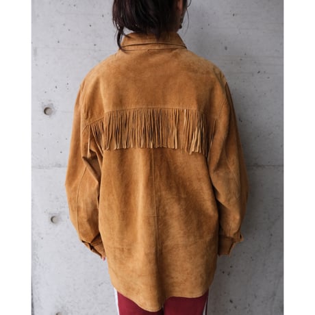 leather shirt with fringe