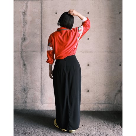 black poly skirt