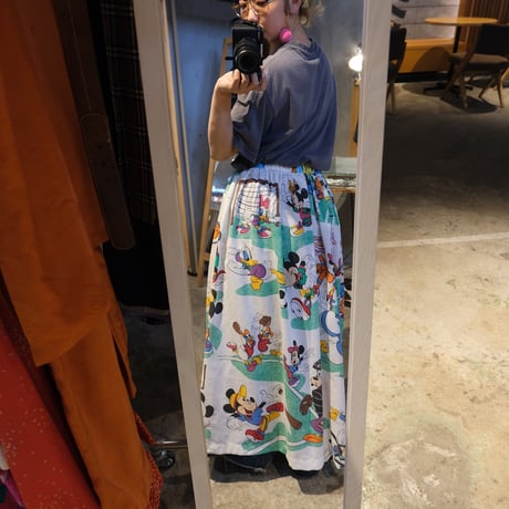 remake skirt / "Disney × sports"