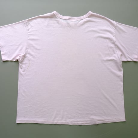 old print tee "cat" / pink