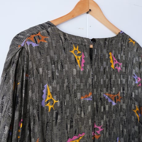80s layered design dress