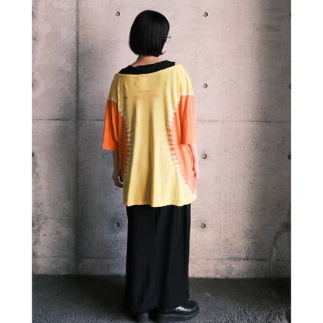 Harley-Davidson T-shirt / orange × yellow