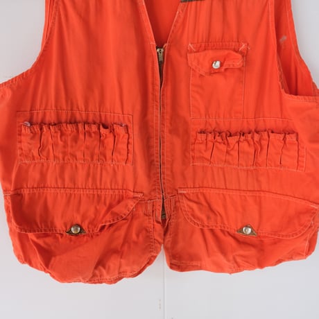 〜70s hunting vest / orange / made in Hongkong