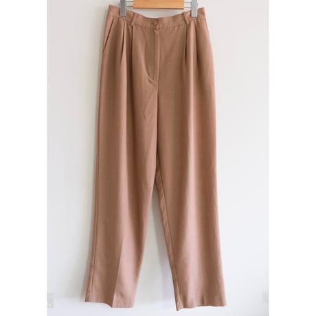 2 tuck pants / beige