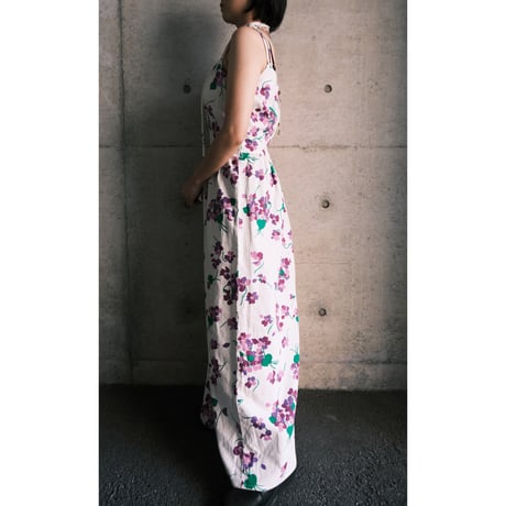 〜70s vintage / floral cami dress