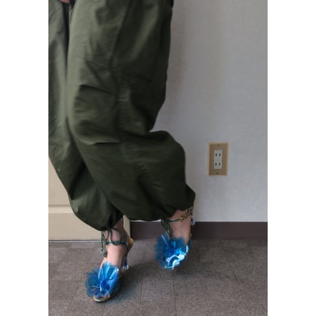 miumiu / pvc clear flower sandal