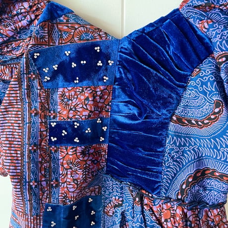 African batik tops with rhinestones