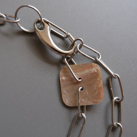 eski. original shell chain necklace "troll"