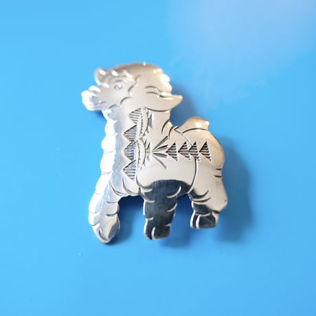 Indian jewelry/ “alpaca” silver brooch