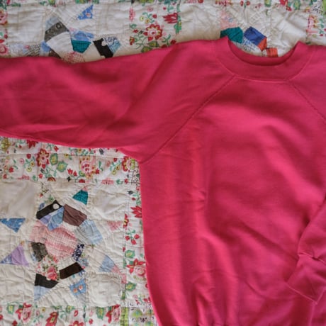 〜80s made in usa / pink sweat