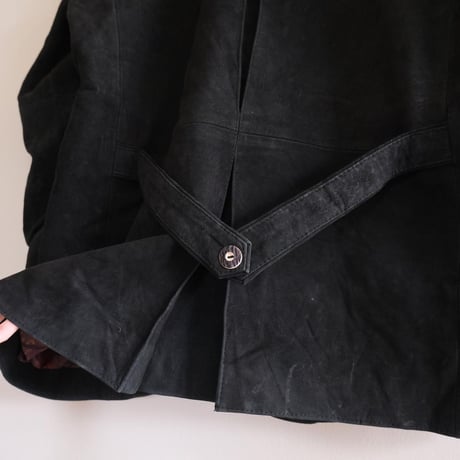 Tyrolean leather jacket / black