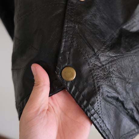 big leather vest with wappen