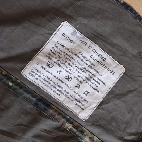 German army / tent sheet porch and cape with hood