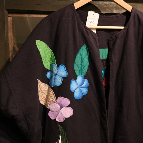 reversible cotton jacket "birds"