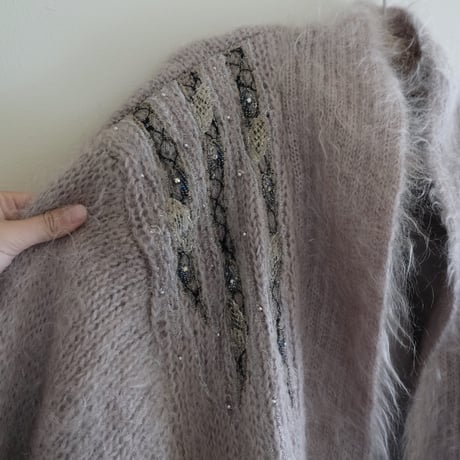 mohair gown / gray