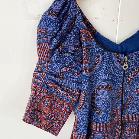 African batik tops with rhinestones