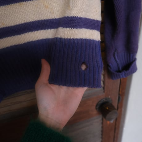 vintage lettered knit